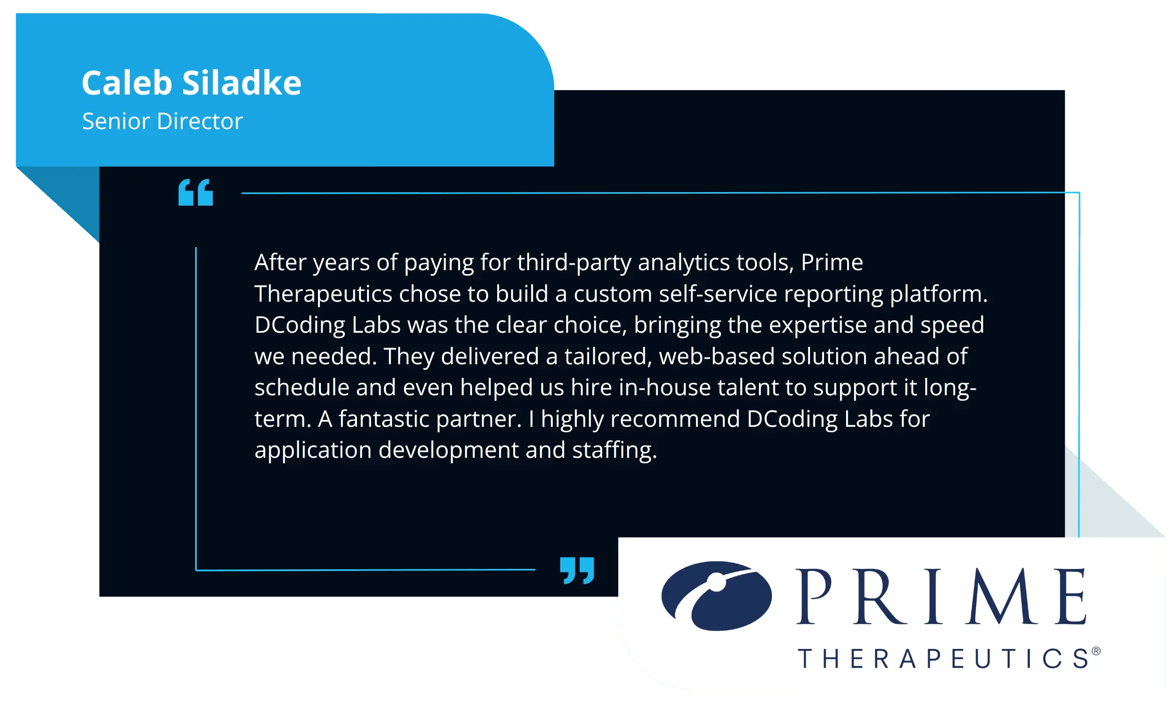 Testimonial from Caleb Siladke, Senior Director